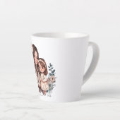 Tasse Latte Caution adorable mère et fille (3) (Angle droit)