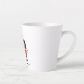 Tasse Latte Caution père et fille noire (5) (Droite)