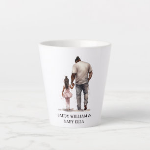 Tasse Latte Caution père et fille noire (6)
