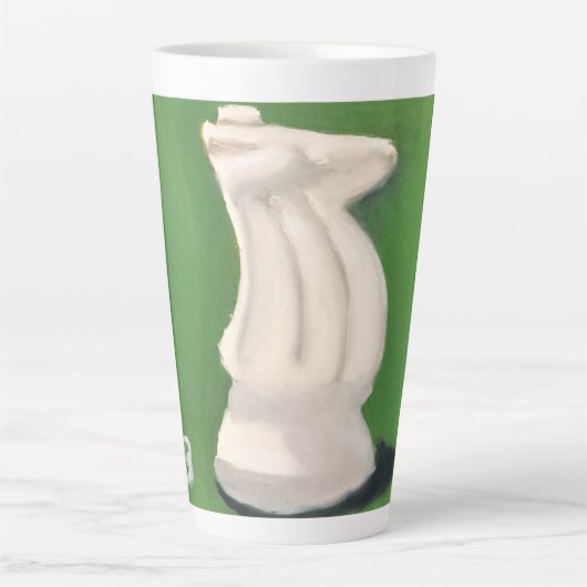 Tasse Latte Cavalier blanc (Devant)