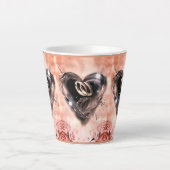 Tasse Latte Ce que Dieu a mis ensemble (Rose rose) (Devant)