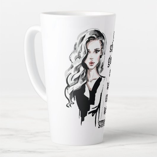 Tasse Latte Ce que l'eau sent comme (Angle gauche)