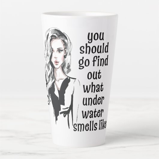 Tasse Latte Ce que l'eau sent comme (Devant)
