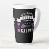 Tasse Latte Ce qui se passe dans le salon, reste dans le salon (Angle droit)