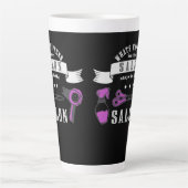 Tasse Latte Ce qui se passe dans le salon, reste dans le salon (Devant)