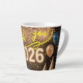 Tasse Latte Celebrate the start of 2026 with gratitude (Angle droit)