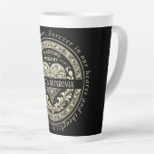 Tasse Latte Célébration commémorative de la vie (Angle droit)