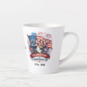 Tasse Latte Célébration du 250e anniversaire de l'indépendance