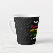 Tasse Latte CÉLÉBRER L'HISTOIRE NOIRE Motivation (Angle gauche)