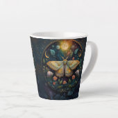 Tasse Latte Celestial Moth and Moon Phases – Enchanted Night (Angle droit)