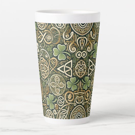 Tasse Latte Celtic Bloom (Devant)