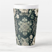 Tasse Latte Celtic Clover Floral Charm (Devant)