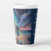 Tasse Latte celui qui cherche à arracher les étoiles. (Devant)