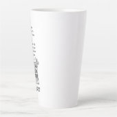 Tasse Latte Celui qui combat MONSTERS cite Nietzsche (Devant)