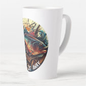 Tasse Latte Celui Qui S'Est Retiré De La Pêche (Angle droit)