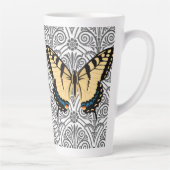 Tasse Latte Centre d'attention papillon (Droite)