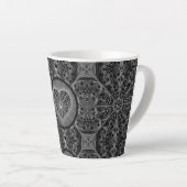 Tasse Latte Céramique noir (Angle droit)