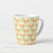 Tasse Latte Cercles en latte jaune (Angle droit)