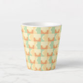 Tasse Latte Cercles en latte jaune (Devant)