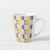 Tasse Latte Cercles en violet et jaune (Droite)
