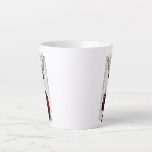 Tasse Latte Cerf dans la veste de tabac (Devant)