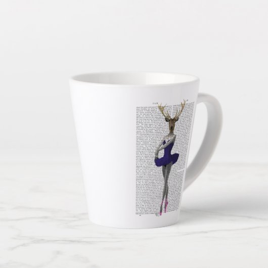 Tasse Latte Cerf de Ballerina en bleu (Angle droit)