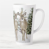 Tasse Latte Cerf de Virginie Noël Merveilleux Hiver (Droite)