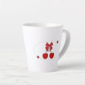 Tasse Latte Cerise (Angle droit)