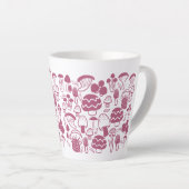 Tasse Latte Cerise de champignons (Angle droit)
