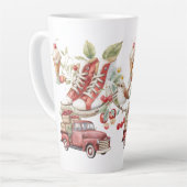 Tasse Latte Cerises Douces d'Été (Angle gauche)
