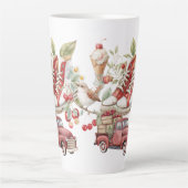 Tasse Latte Cerises Douces d'Été (Devant)