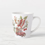 Tasse Latte Cerises Douces d'Été (Droite)