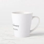 Tasse Latte Certain Lapin T'aime (Droite)