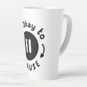 Tasse Latte C'est bon de faire une pause - Soins personnels (Angle droit)