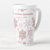 Tasse Latte C'est la saison pour .. Texte personnalisé Flèche  (Angle droit)