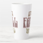 Tasse Latte C'EST L'AUTOMNE ! Grande Musique (Devant)