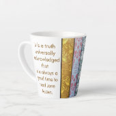 Tasse Latte C'est l'heure de lire Jane Austen (Angle gauche)