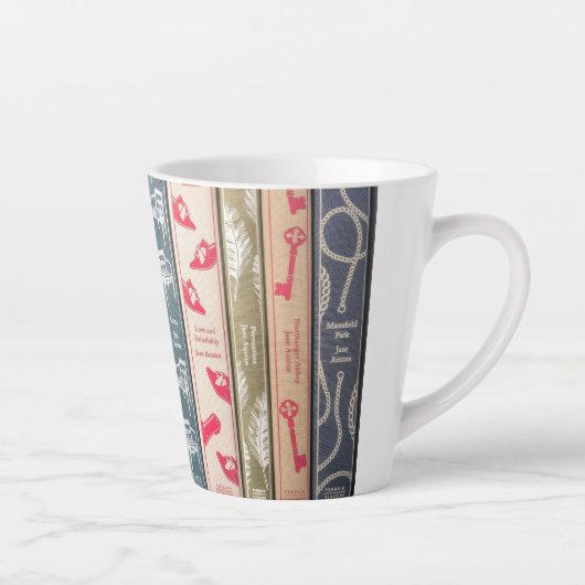 Tasse Latte C'est l'heure de lire Jane Austen (Droite)