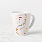 Tasse Latte C'est l'heure du thé ! (Angle droit)