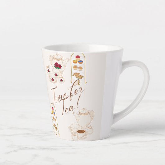 Tasse Latte C'est l'heure du thé ! (Droite)