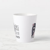Tasse Latte Cette fille aime Halloween (Devant)