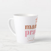 Tasse Latte Cette Mama prie - Rustic Boho Design (Angle gauche)