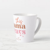 Tasse Latte Cette Mama prie - Rustic Boho Design (Angle droit)