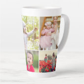 Tasse Latte Cette Tante Appartient À Citer Collage Photo Perso (Angle droit)