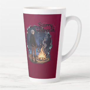 Tasse Latte Chaleur Étoilée - Garçon Anime Bûcheron au Coin du