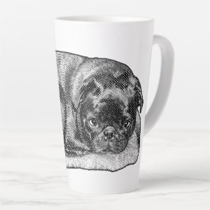 Tasse Latte Chaleur lente, pas de précipitation