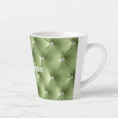Tasse Latte Chaleureux Sage Vert Faux Velvet (Droite)
