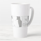 Tasse Latte Chamomile Possibility Comic-Strip (Angle droit)