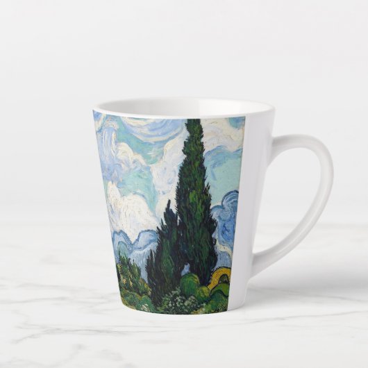 Tasse Latte Champ de blé avec petites cylindres (Droite)