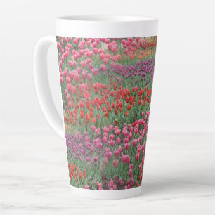 Tasse Latte Champ De Tulipes
